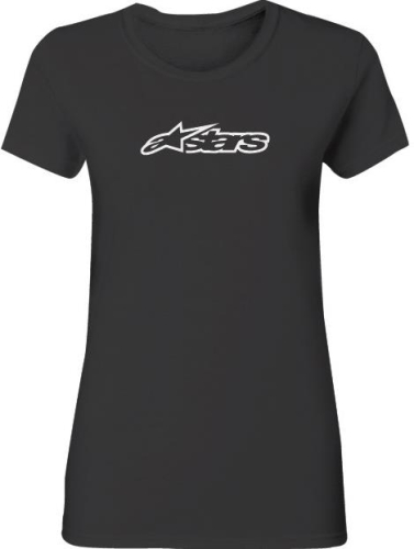 Alpinestars - Alpinestars Blaze Womens Round Neck T-Shirt - 1W37-72902-10-2X - Black - 2XL