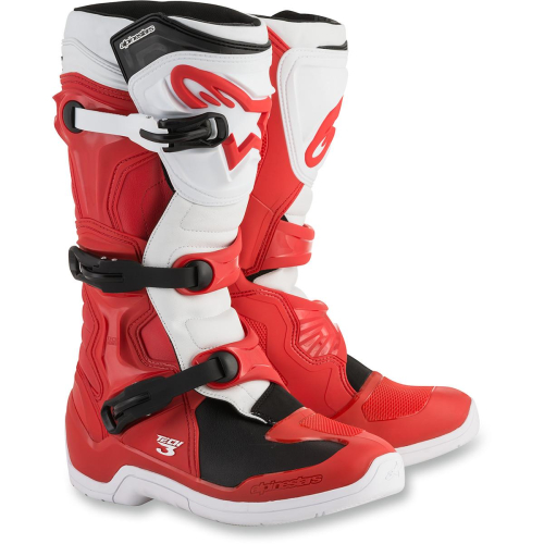 Alpinestars - Alpinestars Tech 3 Boots - 2013018-32-10 - Red/White - 10