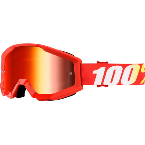 100% - 100% Strata MX Furnace Goggles - 50410-232-02 - Furnace Red/White/Yellow / Mirror Red Lens - OSFM