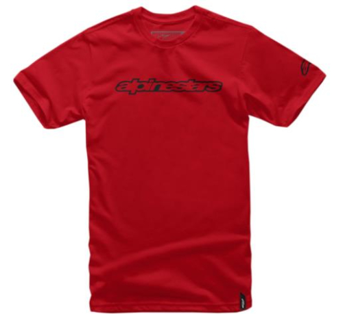 Alpinestars - Alpinestars Wordmark T-Shirt - 1036-72015-30-X - Red - X-Large