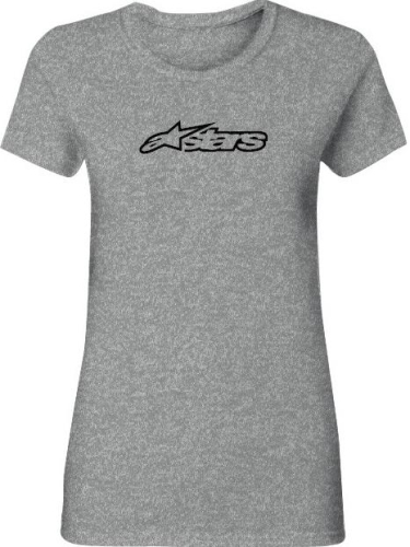 Alpinestars - Alpinestars Blaze Womens Round Neck T-Shirt - 1W37-72902-111-2X - Heather Gray - 2XL