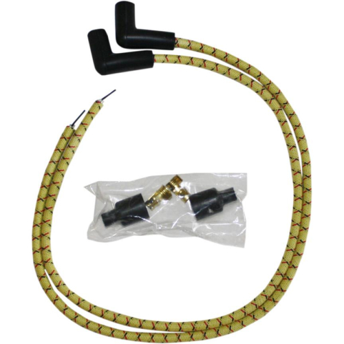 Sumax - Sumax 8mm Universal 90 Deg. Custom-Colored Plug Wires - Yellow/Black/Red - C76481