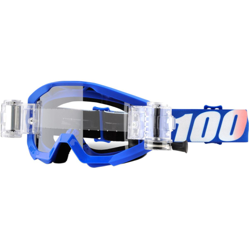 100% - 100% Strata SVS Nation Goggles - 50420-236-02 - Nation Blue/White / Clear Lens - OSFM
