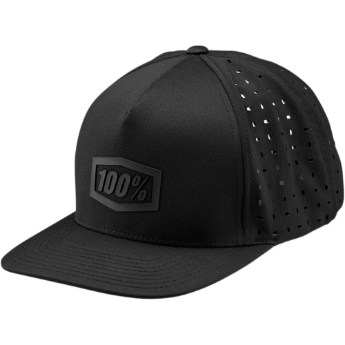 100% - 100% Snapback Hat - 20059-001-01 - Black - OSFM