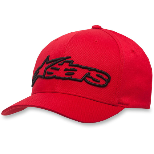 Alpinestars - Alpinestars Blaze Curved Bill Hat - 1039810053010LX - Red/Black - Lg-XL