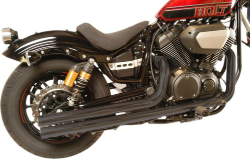 Mac - Mac Fat Stakkers 2 1/4in. Exhaust System - Black Chrome - 904-0924