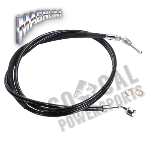 Magnum - Magnum XR Stainless Hydraulic Clutch Line - +6in. - Black - SBC0108-80