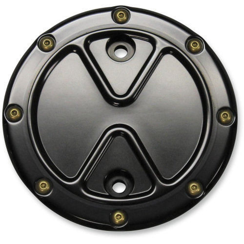 Carl Brouhard Designs - Carl Brouhard Designs Bomber Series Stator Cover - Black Anodized - BS-SCIS-B