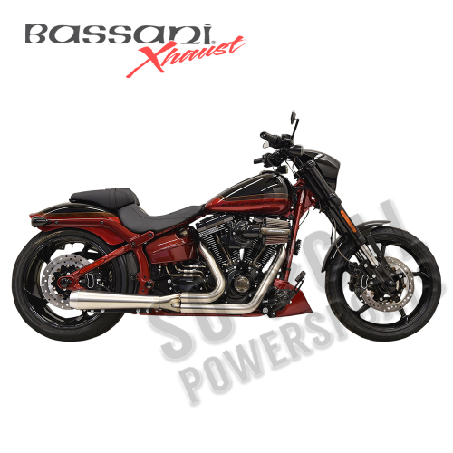 Bassani Manufacturing - Bassani Manufacturing Road Rage III 2-Into-1 Exhaust System - Stainless Steel - 1S32SS