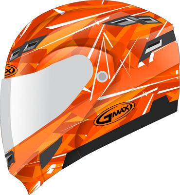 G-Max - G-Max GM54S Scribe Snow Helmet - G2549664 - Hi-Vis Orange/Orange - Small