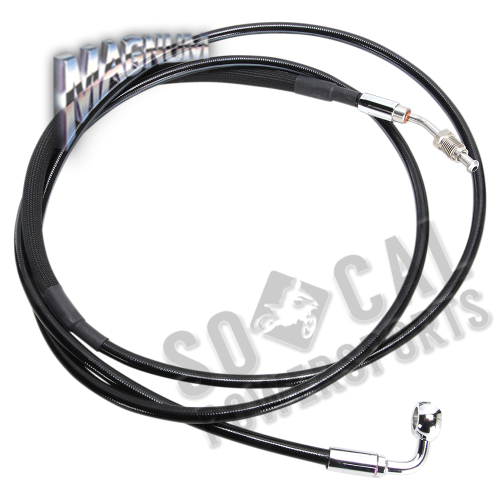 Magnum - Magnum XR Stainless Hydraulic Clutch Line - Stock Length - Black - SBC0109-74