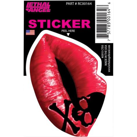 Lethal Threat - Lethal Threat Lip Skull Decal - RC00164