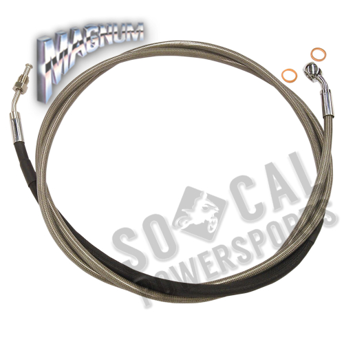Magnum - Magnum XR Stainless Hydraulic Clutch Line - Stock Length - Stainless Steel - SSC0108-74