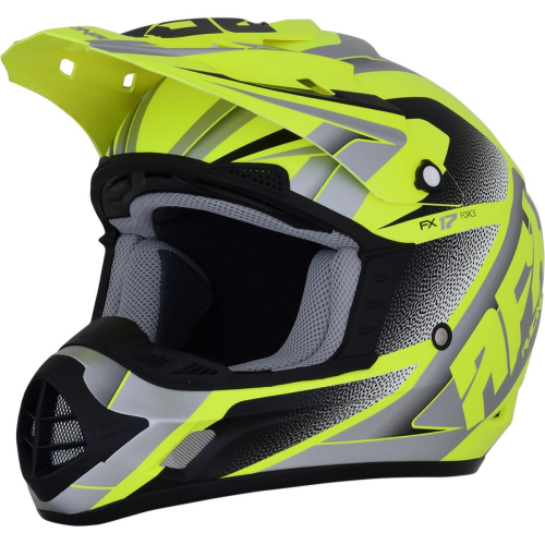 AFX - AFX FX-17 Force Helmet - 0110-5236 - Yellow/Silver - 2XL
