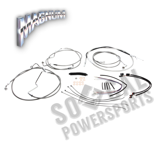 Magnum - Magnum Stainless Steel XR Handlebar Installation Kit for 15-17in. Ape - 589482