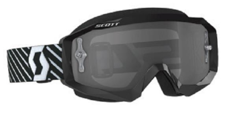 Scott USA - Scott USA Hustle MX Goggles - 262592-1007327 - Black/White / Light Sensitive Works Lens - OSFM