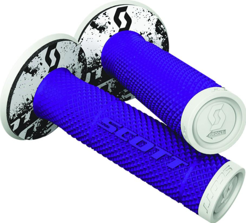 Scott USA - Scott USA SX II MX Grips - Tattoo 2 - Blue/White - 219624-1006