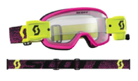 Scott USA - Scott USA Buzz MX Pro WFS Youth Goggles - 262578-5721113 - Pink/Yellow / Clear Works Lens - OSFM