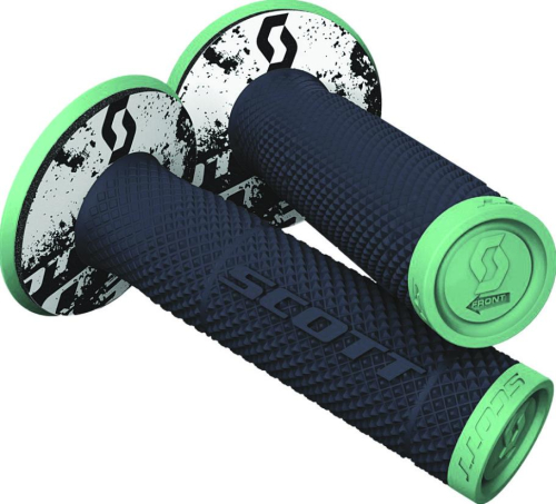Scott USA - Scott USA SX II MX Grips - Tattoo 2 - Dark Blue/Blue - 219624-3726