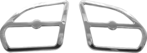 SoCalMotoGear - SoCalMotoGear Front Speaker Trim - Pair - Chrome - SJ0038