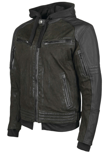 Speed & Strength - Speed & Strength Straight Savage Leather/Canvas Jacket - 1101-0203-1353 - Olive/Black - Medium
