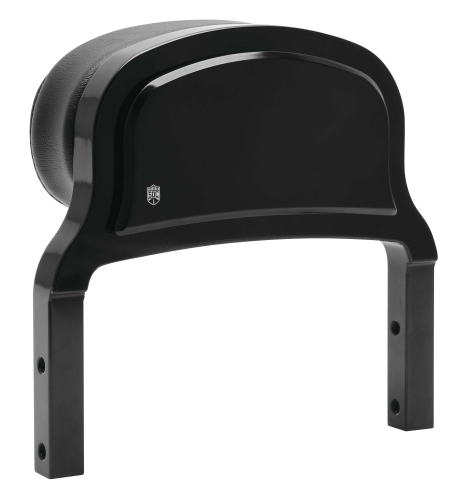 San Diego Customs - San Diego Customs Logo Custom Sissy Bar - 6.01in. H x 7.5in. W - Gloss Black - P-SB005GLOSS