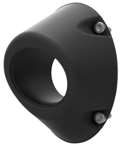 HMF Engineering - HMF Engineering Euro Vertical Elliptical End Cap - Blackout - 6999208