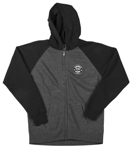 Answer - Answer Victory Youth Zipper Hoodie  - 0404-2404-4354 - Charcoal/Black - Large