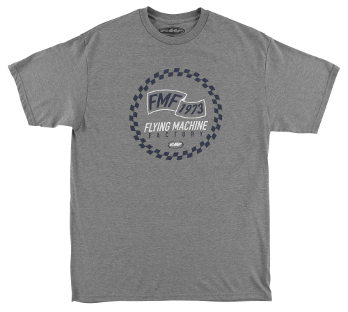 FMF Racing - FMF Racing Flat Track T-Shirt - SU7118901-HGR-LG - Heather Gray - Large