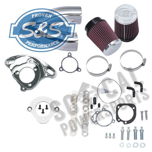 S&S Cycle - S&S Cycle Tuned Induction Kit - Chrome - 170-0308B