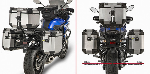 GIVI - GIVI Side Case Hardware for Outback Series Side Cases - PLR2130CAM