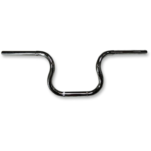 Nash Motorcycle Company - Nash Motorcycle Company Looky-Looky Handlebar - 8in End Rise - 1in Dia. x 29in W - 11.5in Center Width - 5in Pullback - Ch  - LLBICHDK