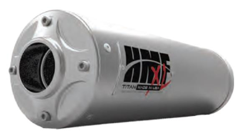 HMF Engineering - HMF Engineering Titan XL Series Dual 3/4 Exhaust - Center Mount - Blackout - 716572638793
