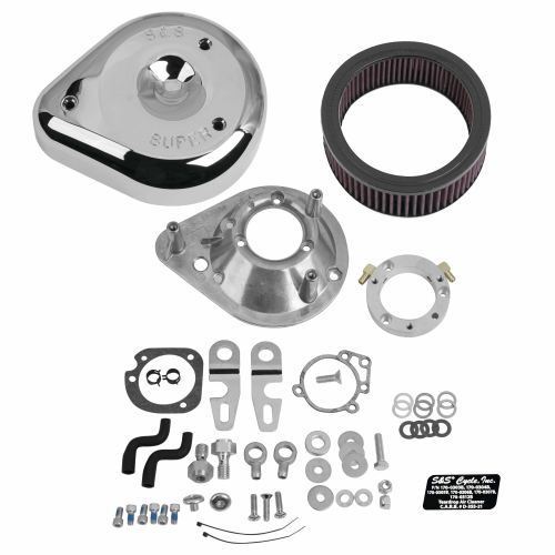 S&S Cycle - S&S Cycle Teardrop Air Cleaner Kit - Chrome - 170-0306B