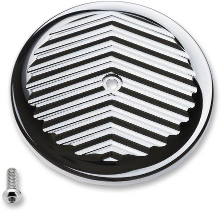 Joker Machine - Joker Machine VT Air Intake Cover - V-Fin - Chrome - 02-224-3