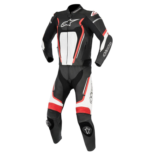Alpinestars - Alpinestars Motegi Two-Piece Leather Suit V2 - 3161017-132-46 - Black/Red/White - 36
