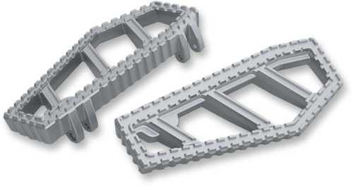 Kuryakyn - Kuryakyn Riot Driver Floorboards - Bead-Blasted Silver - 3594