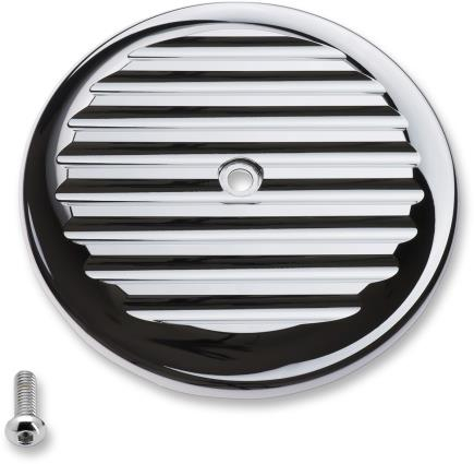 Joker Machine - Joker Machine VT Air Intake Cover - Finned - Chrome - 02-220-3
