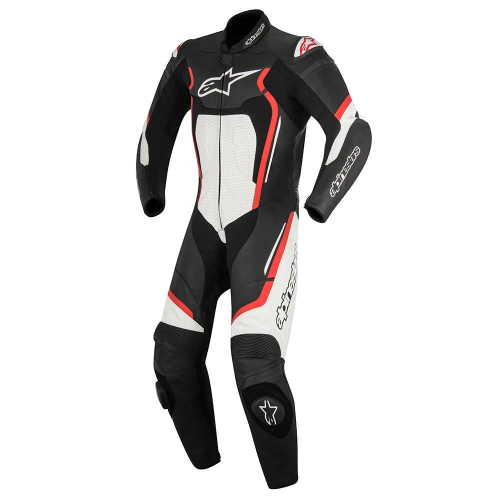 Alpinestars - Alpinestars Motegi One-Piece Leather Suit V2 - 3151017-132-46 - Black/Red/White - 36