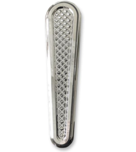 Eddie Trotta Designs - Eddie Trotta Designs Dash Panel Insert - Cross Cut - Chrome - TC-108