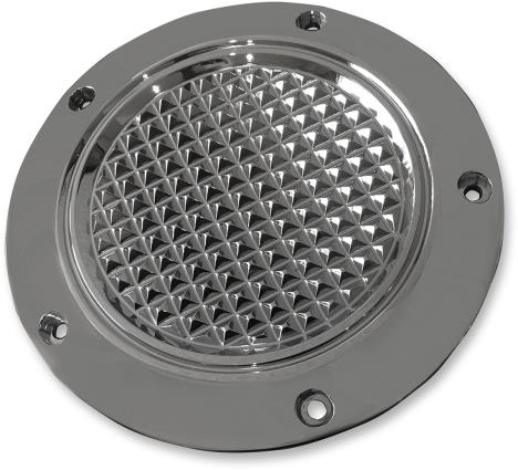 Eddie Trotta Designs - Eddie Trotta Designs Derby Cover - Cross Cut - Chrome - TC-027