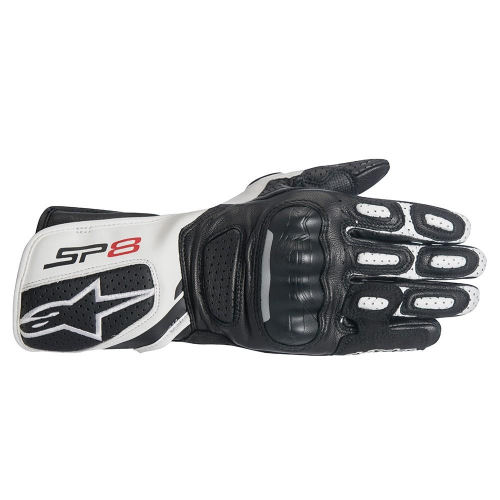 Alpinestars - Alpinestars Stella SP-8 V2 Womens Gloves - 3518317-12-M - Black/White - Medium