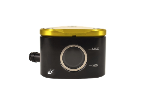 Driven Racing - Driven Racing Halo Fluid Container Rear Brake/ Clutch - Left 8MM Outlet - Gold - DRRLE-01-GD