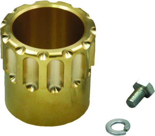 West-Eagle Motorcycle Products - West-Eagle Motorcycle Products Universal Exhaust Tip - Revolver - Brass - H4271-B
