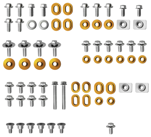 Cycra - Cycra Body Plastic Fastener Set - 1CYC-BK4001