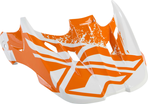 Fly Racing - Fly Racing Visor for Kinetic Burnish Helmets - Orange/White - 73-47948