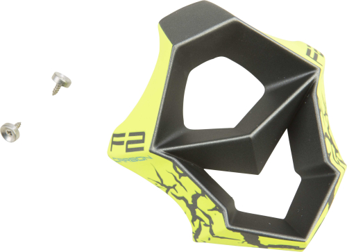 Fly Racing - Fly Racing Mouth Piece for F2 Carbon-Fractured Helmets - Gray/Hi-Vis - 73-46357