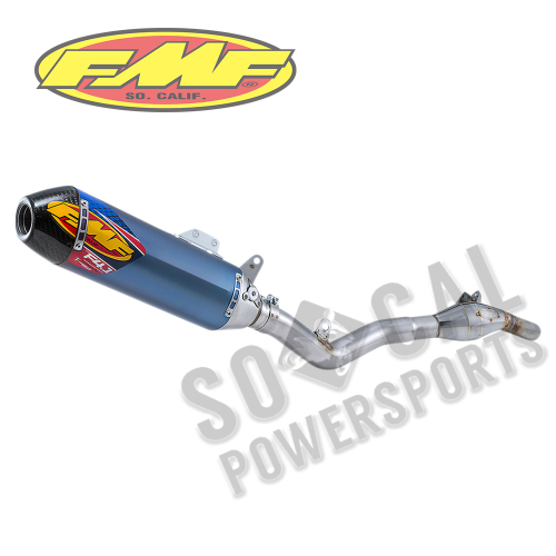 FMF Racing - FMF Racing Factory 4.1 RCT Full System - Blue Anodized Titanium Muffler - Carbon Fiber End Cap - 041562