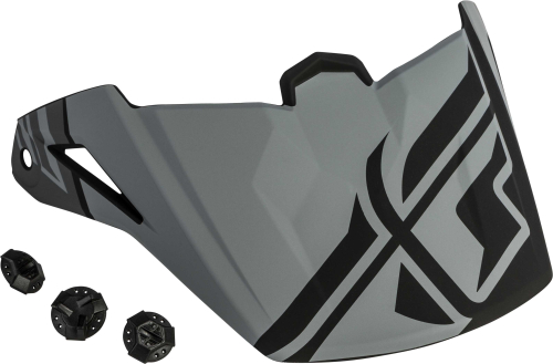 Fly Racing - Fly Racing Visor for Elite Guild Helmets - Matte Gray/Black - 73-88120