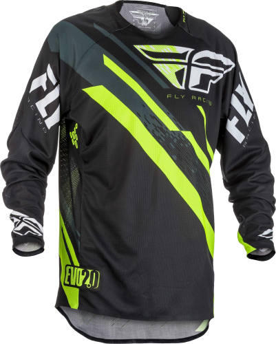 Fly Racing - Fly Racing Evolution 2.0 Youth Jersey - 371-220YX - Black/Hi-Vis/White - X-Large